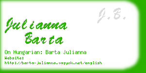 julianna barta business card